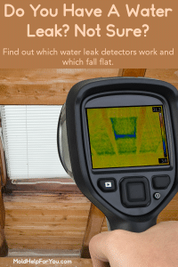 Infrared Camera used to detect moisture intrusion in an attic. Leak detection device.