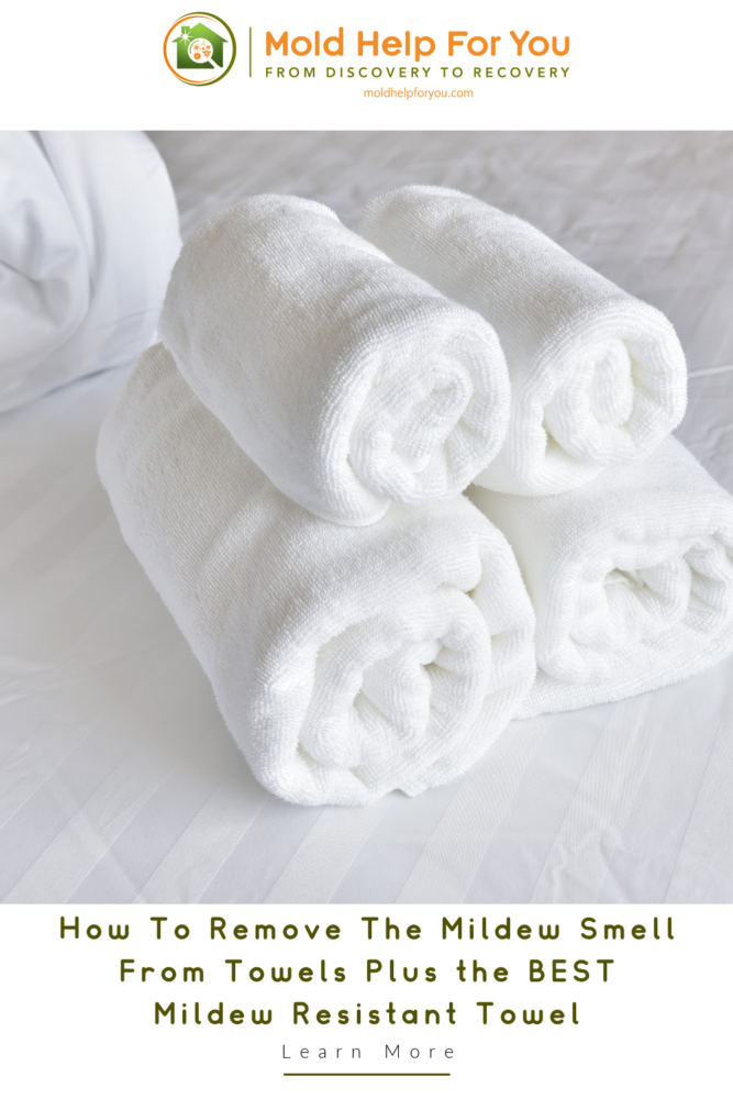 Three white towels rolled up on a white bedsheet.