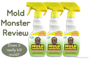 Three spray bottles of Mold Monster